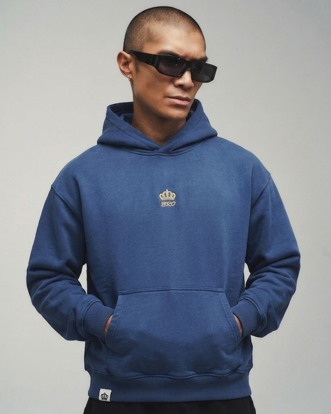 Sudadera BRO azul hover
